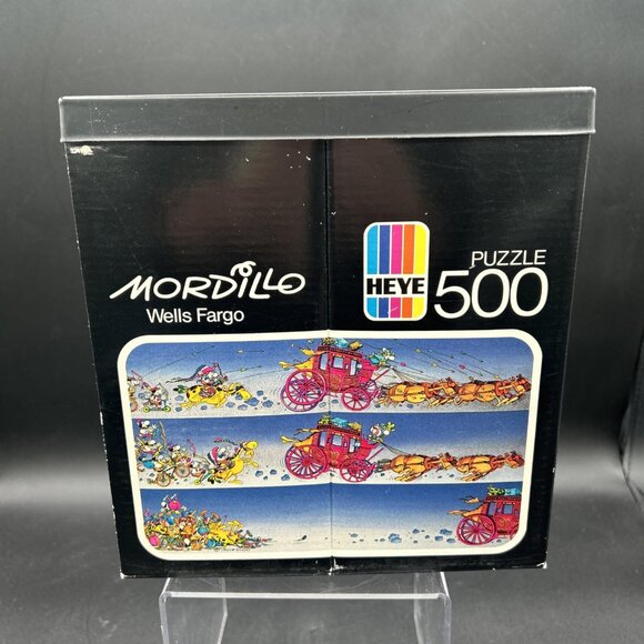 Heye, Wells Fargo by Mordillo, 1986 Puzzle, Vintage - Picture 4 of 5